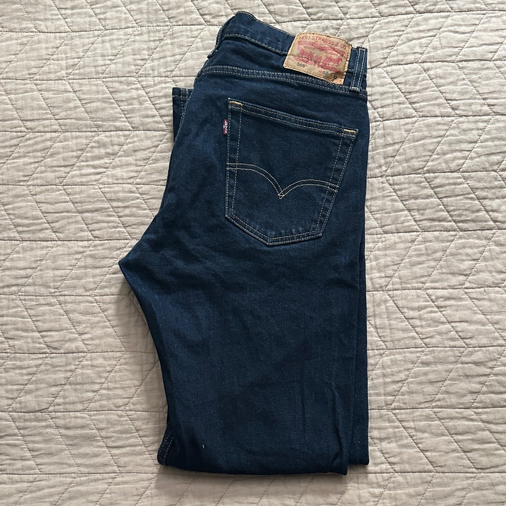 Levi's Men's Dark Blue Straight Jeans